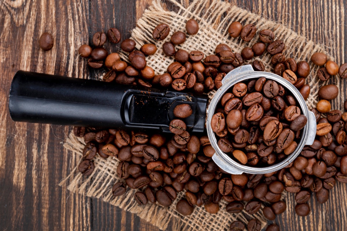 Coffee cupping table: bowls, spoons, fragrance and aroma assessment