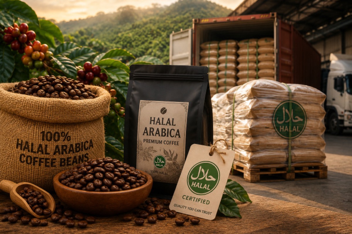 Halal Arabica coffee bean supply for Malaysia buyers