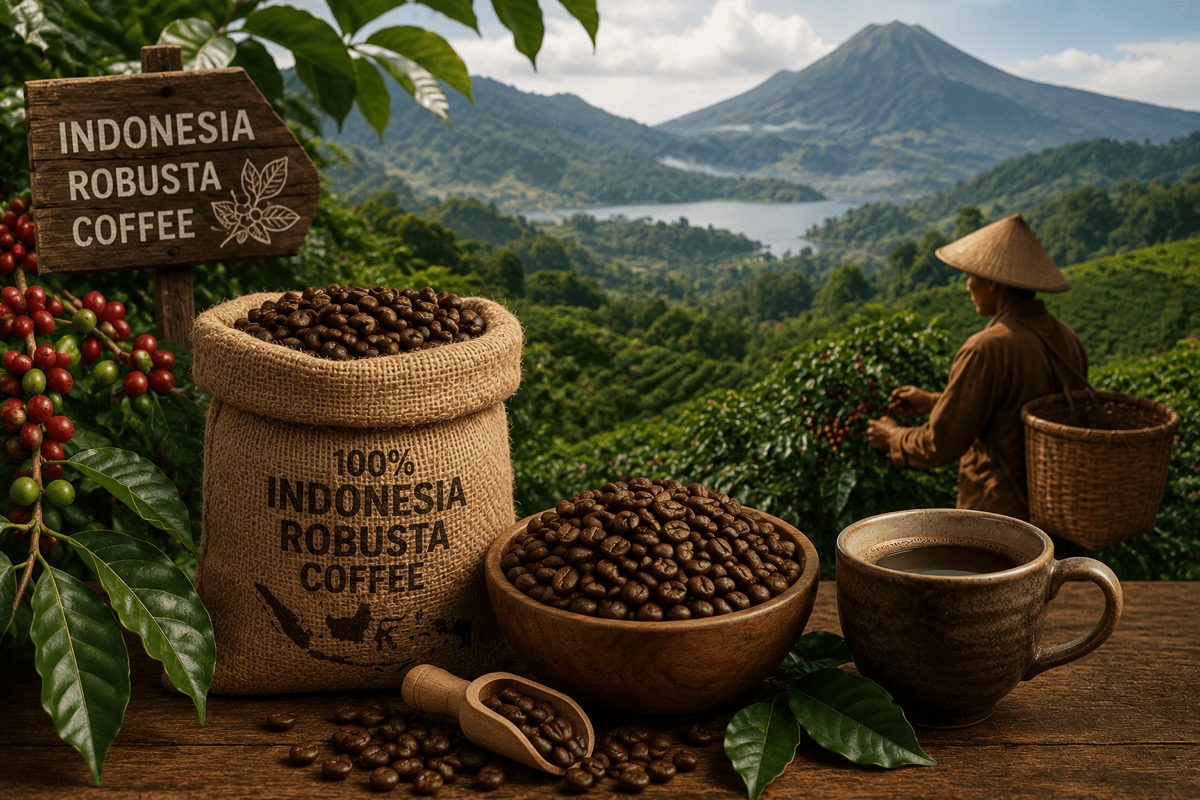 Indonesia Robusta Coffee beans, flavour profile and major growing regions